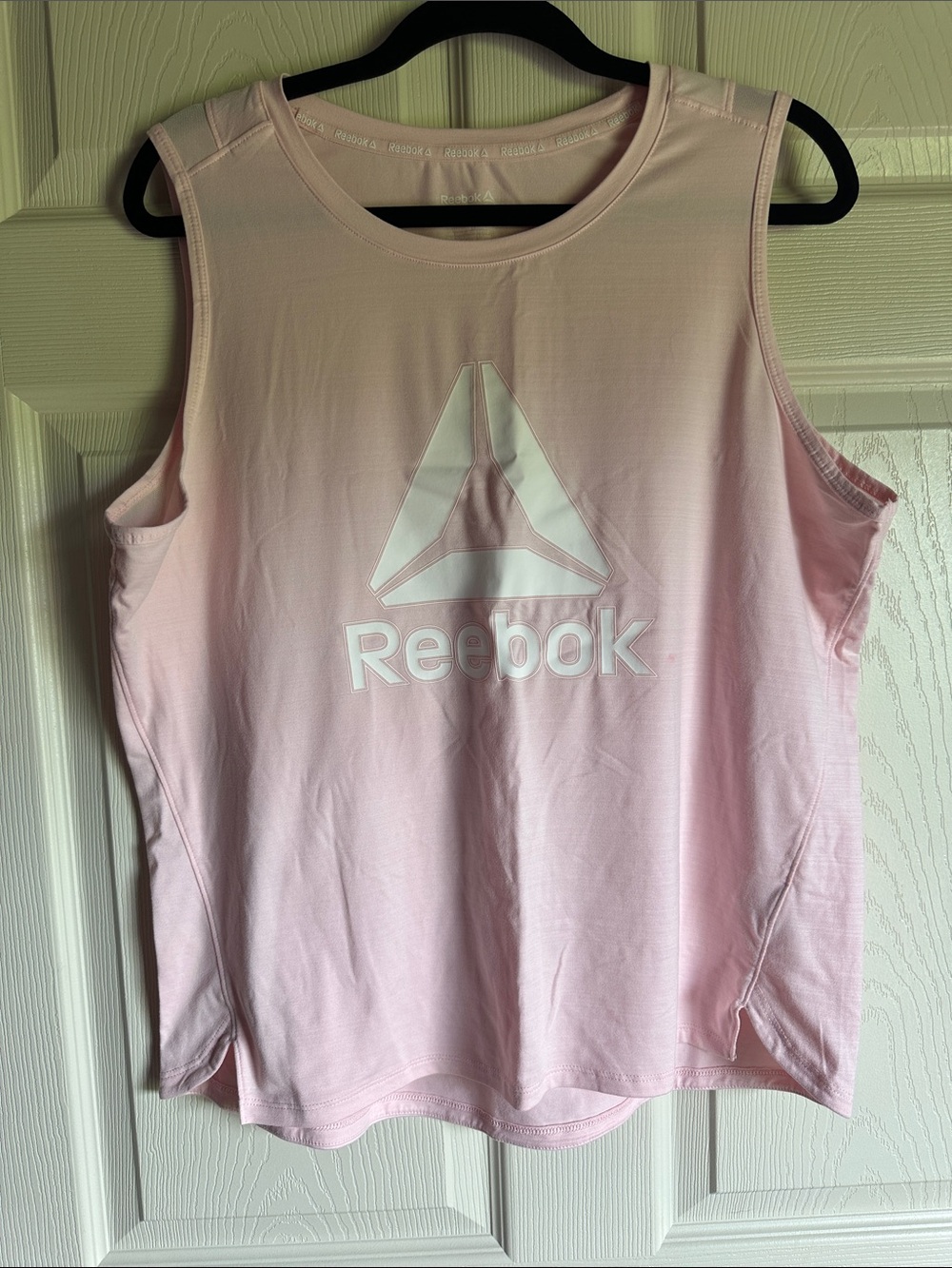 Reebok Light Pink Sleeveless Logo Tank